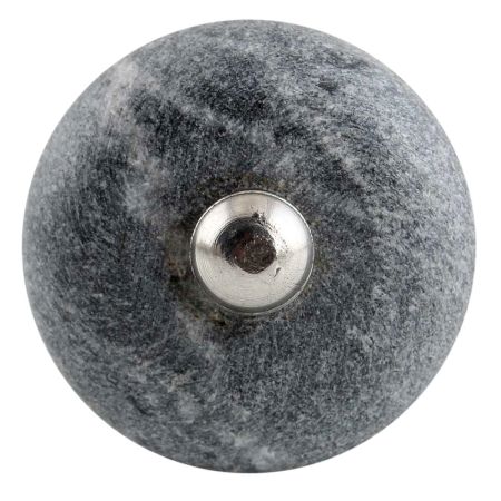 Round Grey Stone Dresser Knobs